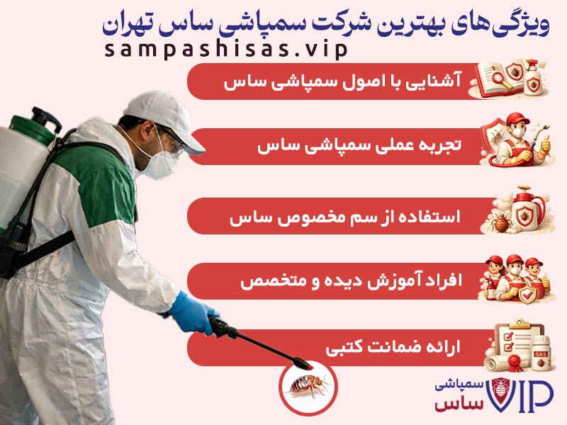 ویژگی‌های بهترین شرکت سمپاشی ساس تهران