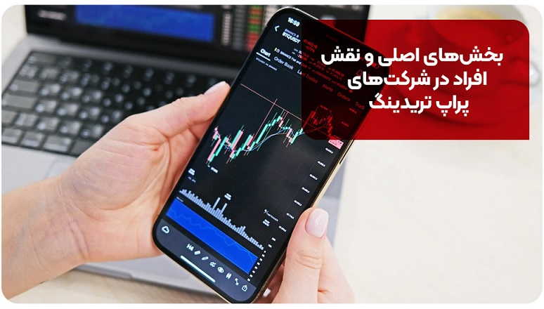 بخش‌های اصلی و نقش افراد در شرکت‌های پراپ تریدینگ