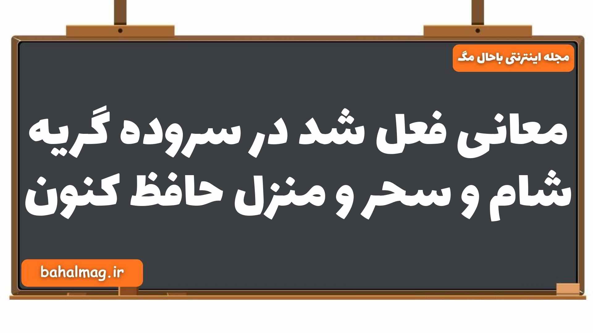 معانی فعل شد در سروده گریه شام و سحر و منزل حافظ کنون فارسی یازدهم