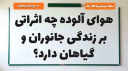 هوای آلوده چه اثراتی بر زندگی جانوران و گیاهان دارد علوم دوم