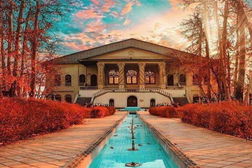 باغ فردوس تهران در پاییز