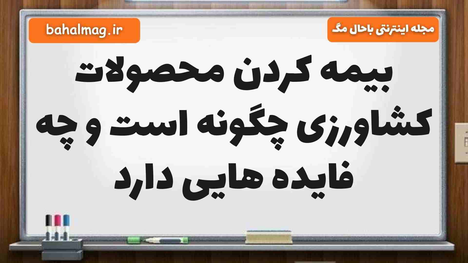 بیمه کردن محصولات کشاورزی چگونه است و چه فایده هایی دارد مطالعات ششم