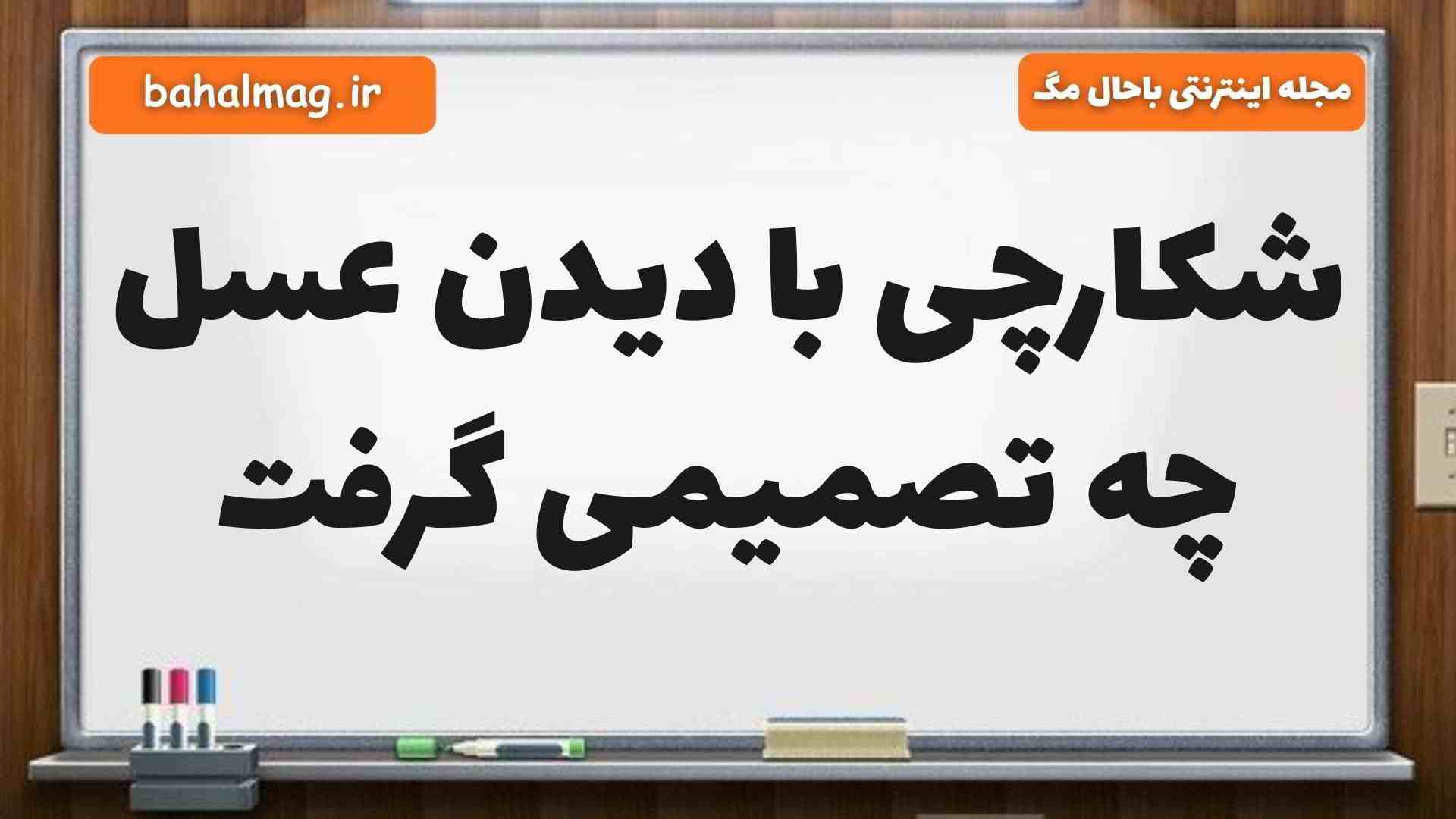 شکارچی با دیدن عسل چه تصمیمی گرفت