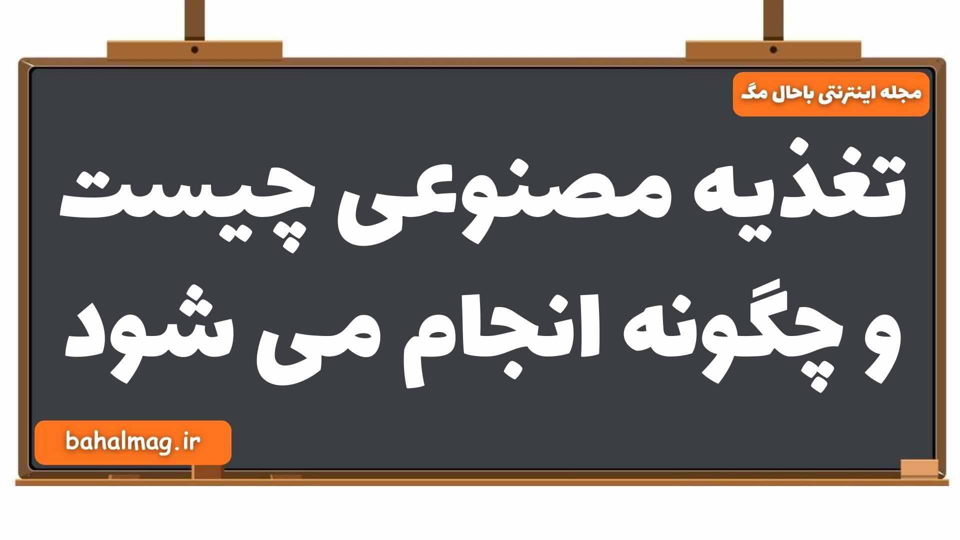 تغذیه مصنوعی چیست و چگونه انجام می شود