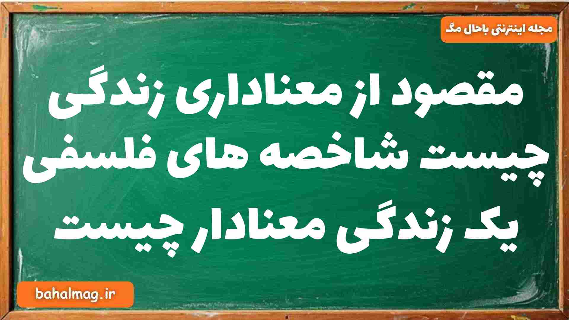 مقصود از معناداری زندگی چیست شاخصه های فلسفی یک زندگی معنادار چیست