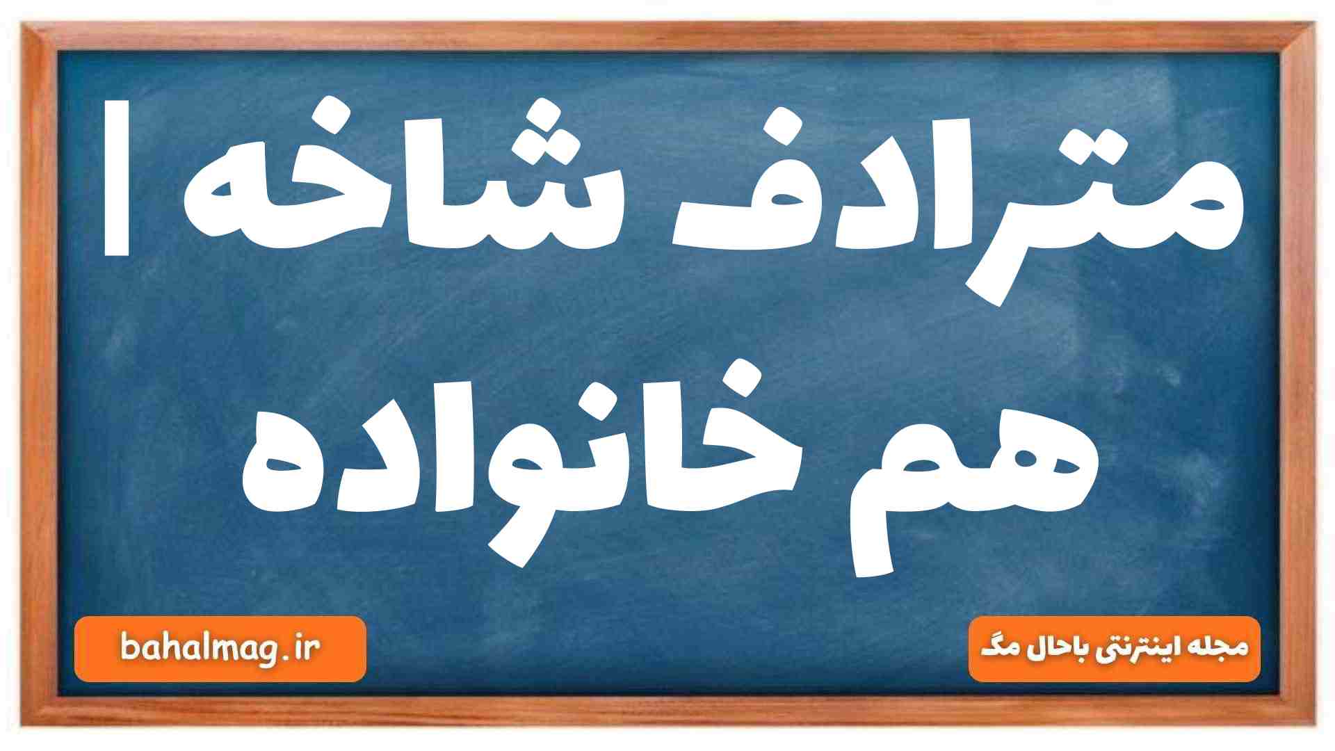 مترادف شاخه | هم خانواده