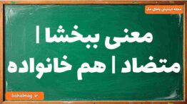معنی ببخشا | متضاد | هم خانواده