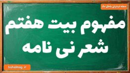 مفهوم بیت هفتم شعر نی نامه
