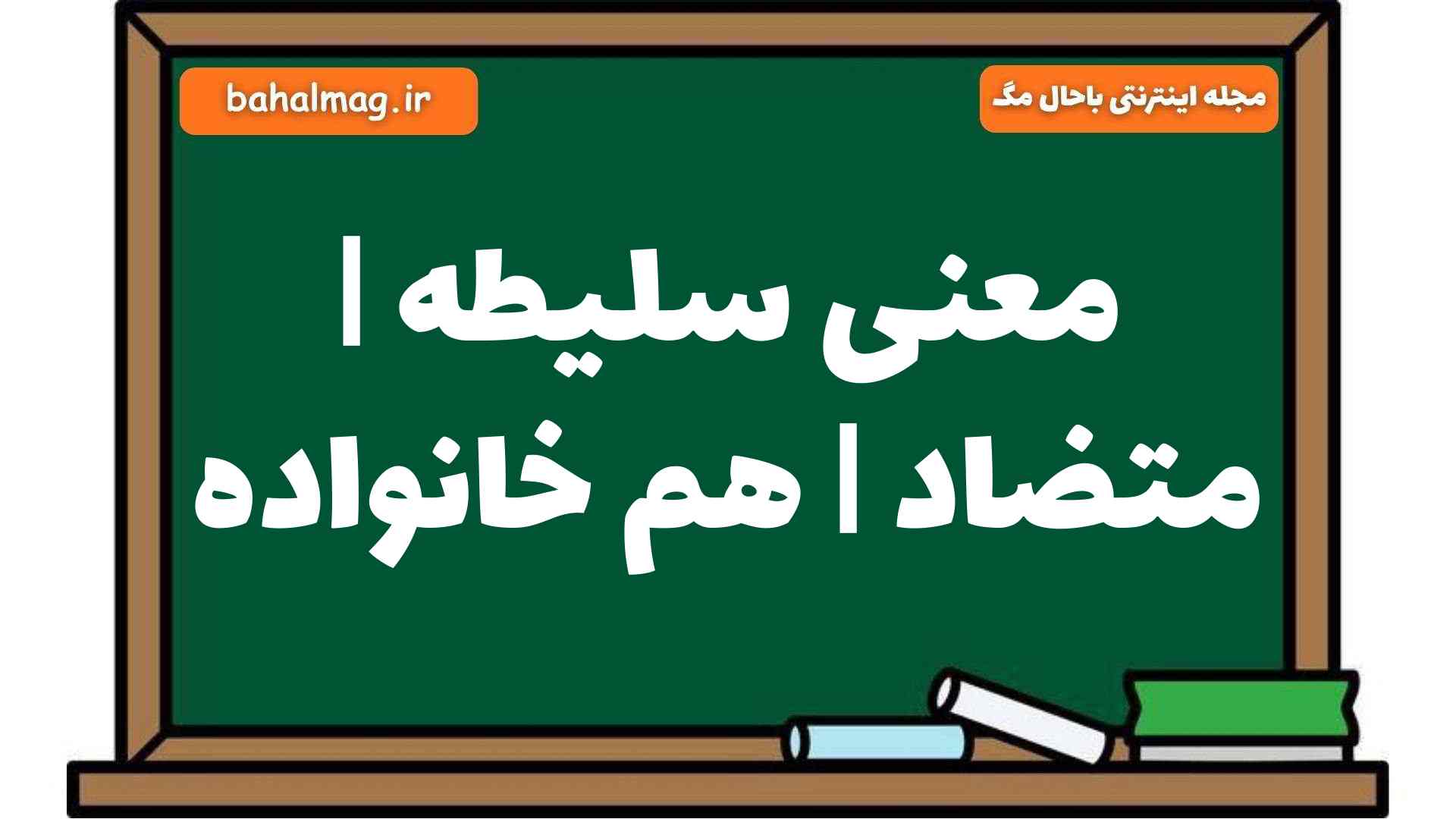 معنی سلیطه | متضاد | هم خانواده