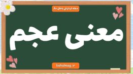 معنی عجم