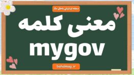 معنی کلمه mygov