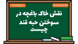 نقش خاک باغچه در سوختن حبه قند چیست