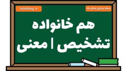 هم خانواده تشخیص | معنی