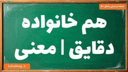 هم خانواده دقایق | معنی