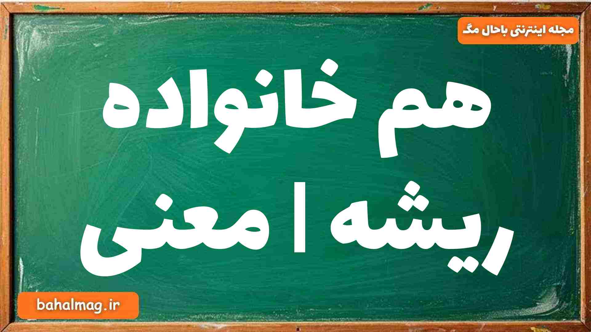 هم خانواده ریشه | معنی