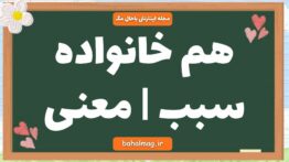 هم خانواده سبب | معنی
