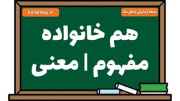 هم خانواده مفهوم | معنی