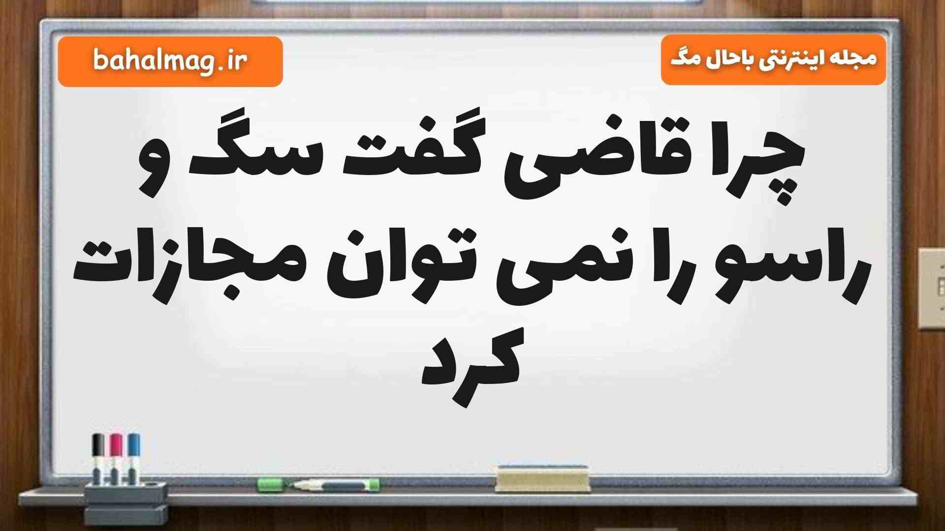 چرا قاضی گفت سگ و راسو را نمی توان مجازات کرد فارسی ششم