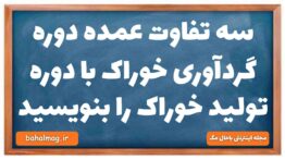 سه تفاوت عمده دوره گردآوری خوراک با دوره تولید خوراک را بنویسید تاریخ دهم