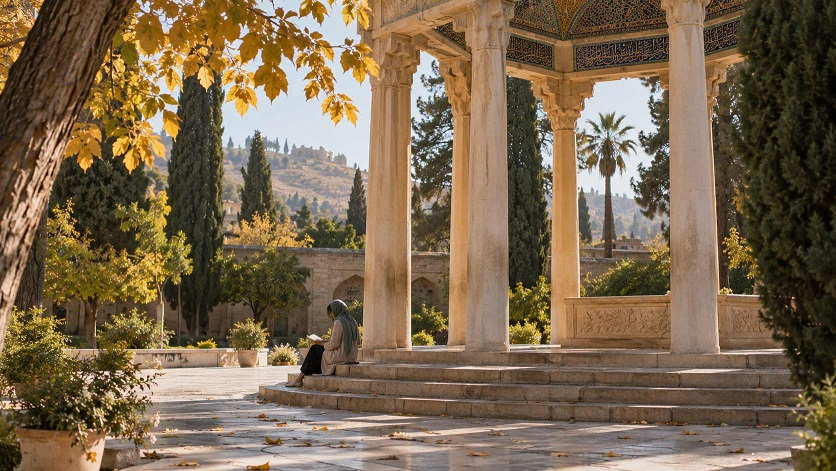 یک روز پاییزی در شیراز